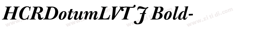 HCRDotumLVT J Bold字体转换